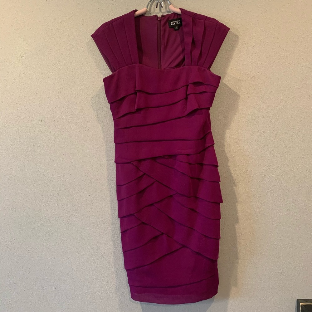 Adrianna Papell Sleeveless Dress Formal Layered